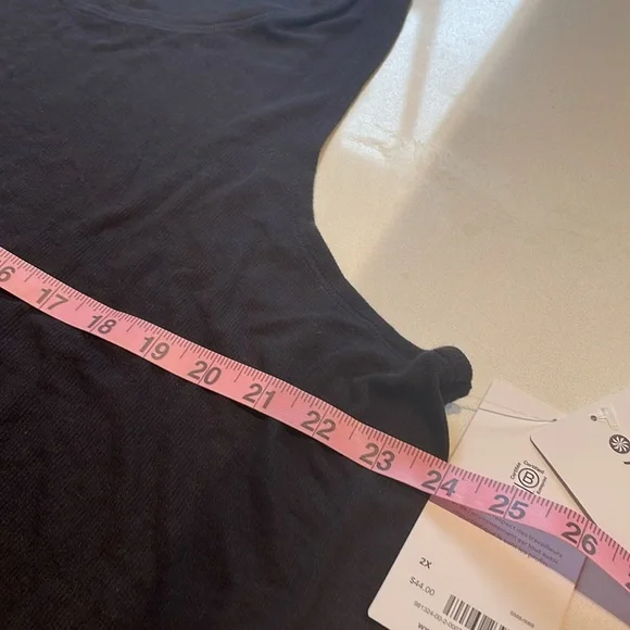🆕 Athleta Well Rested Ribbed Sleep Tank, Black - Picture 7 of 8